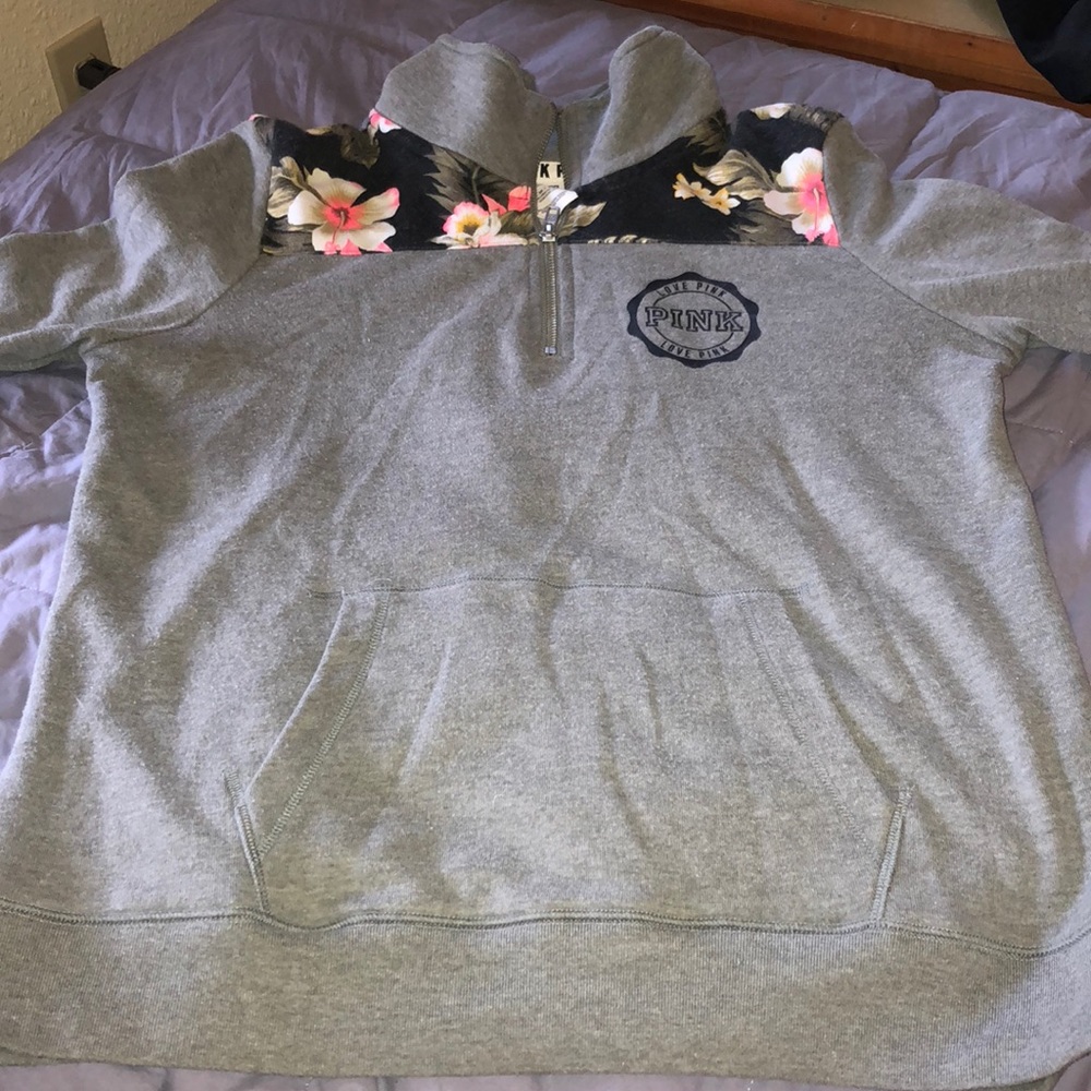 VS PINK 1/4 zip sweatshirt